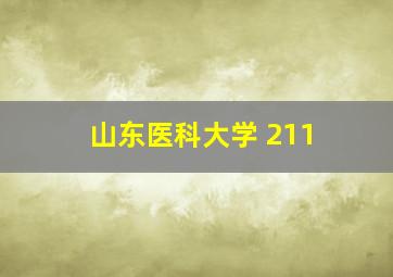 山东医科大学 211